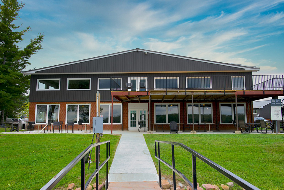 CATC facility exterior surrounded by trees